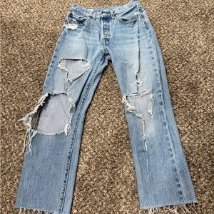 Levi's Light Blue Distressed Women's Jeans